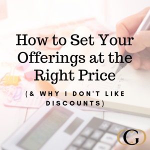 CGC - How to Set Your Offerings at the Right Price